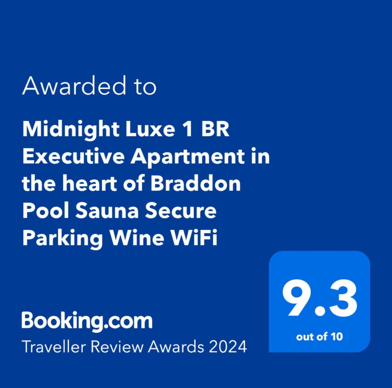 Midnight Luxe 1 Bedroom Executive Apartment L1 In The Heart Of Braddon Pool Sauna Secure Parking Wine Wifi 캔버라 외부 사진